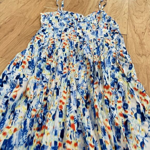 Express neon colors fit and flare dress - Picture 3 of 3